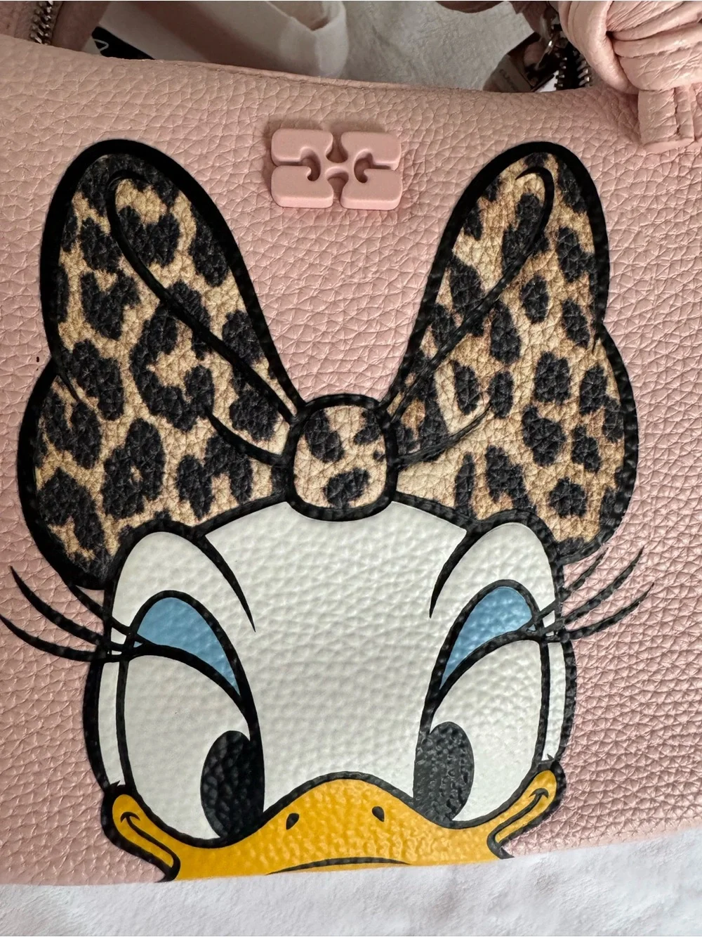 GANNI x Daisy Duck Mini Hobo Bag Chalk Pink Rare Disney Collab Crossbody